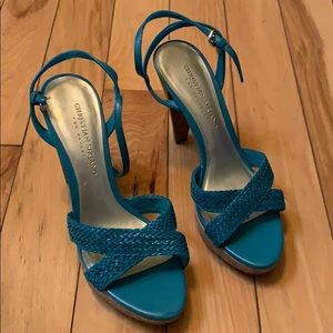 Christian Siriano heels with cork